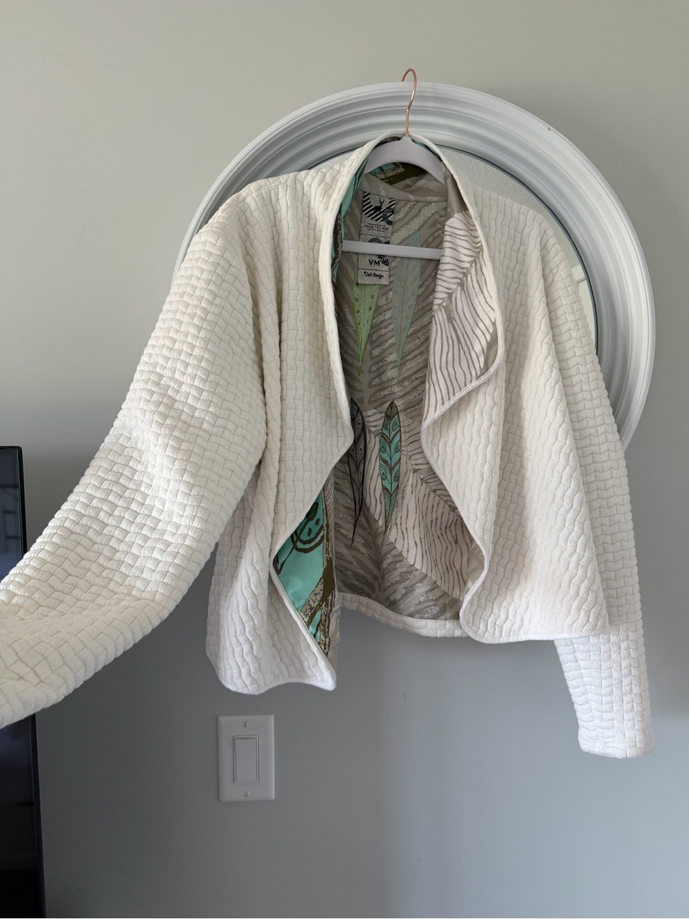 Volt Design Quebec Quilted Waterfall Wearable Art Jacket - Size 5 XL